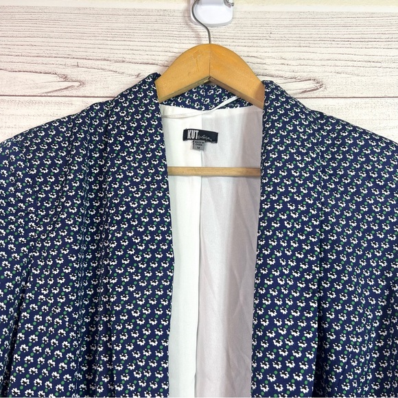 Kut From The Kloth Women’s Blue Floral Career Blazer Size M - Picture 4 of 10